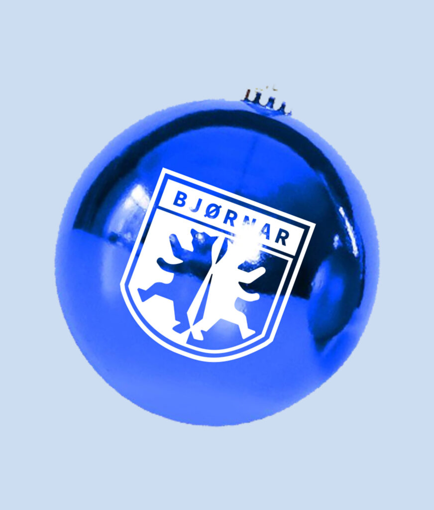 Julekule med bjørnarlogo